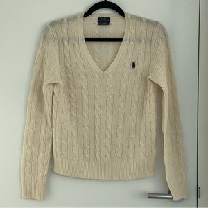 Polo Ralph Lauren Cable Knit V-neck Sweater